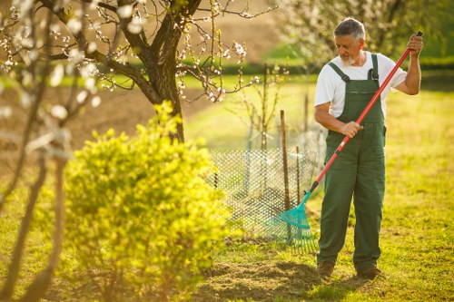 Electric low-carbon delivery van used for garden waste collection